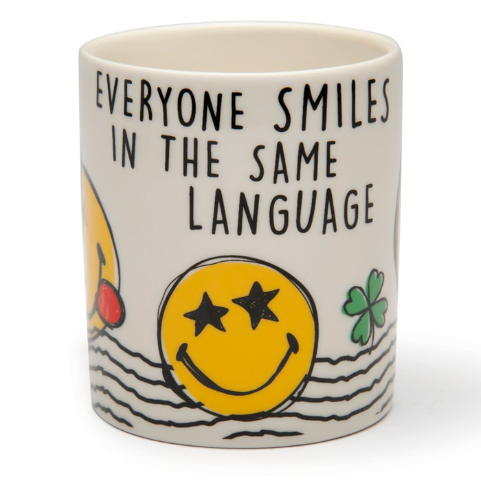 Set de 4 Mugs Excelsa – Smiley World, New Bone China Multicolore