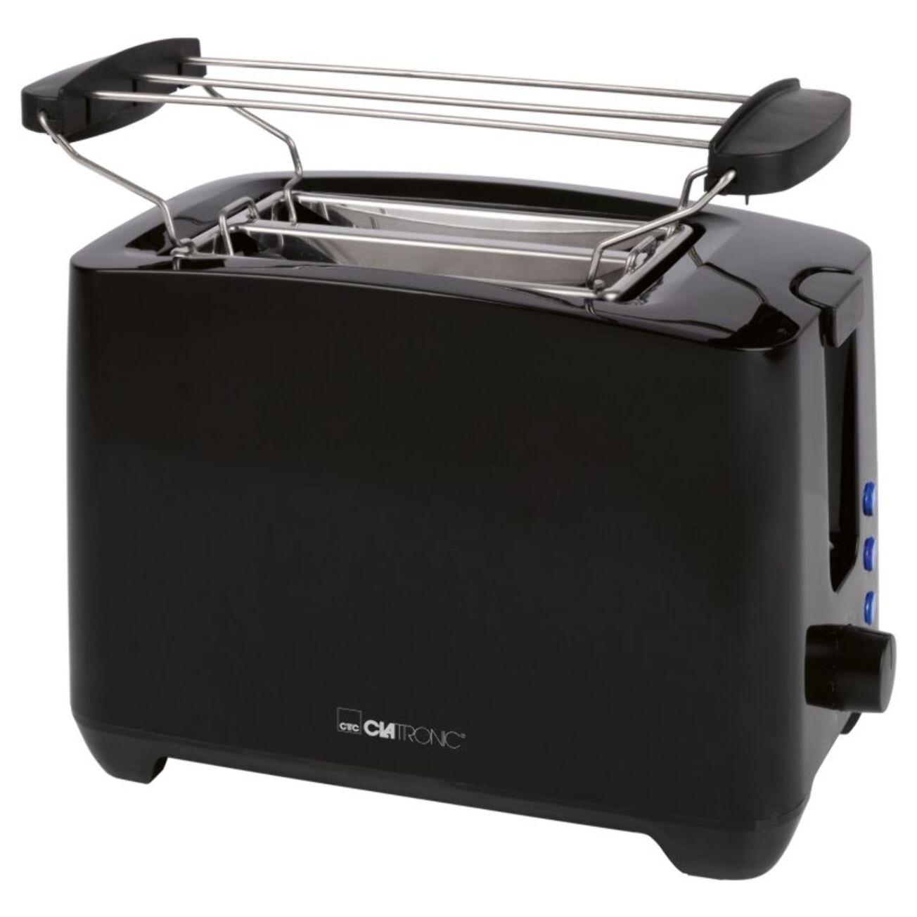 Grille pain 2 fentes Noir Clatronic TA3801-Noir