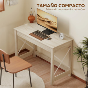 Mesa Escritorio Estilo Moderno Escritorio Fácil de Montar Mesa de Ordenador para Oficina Dormitorio Estudio 105x50x76 cm Natural