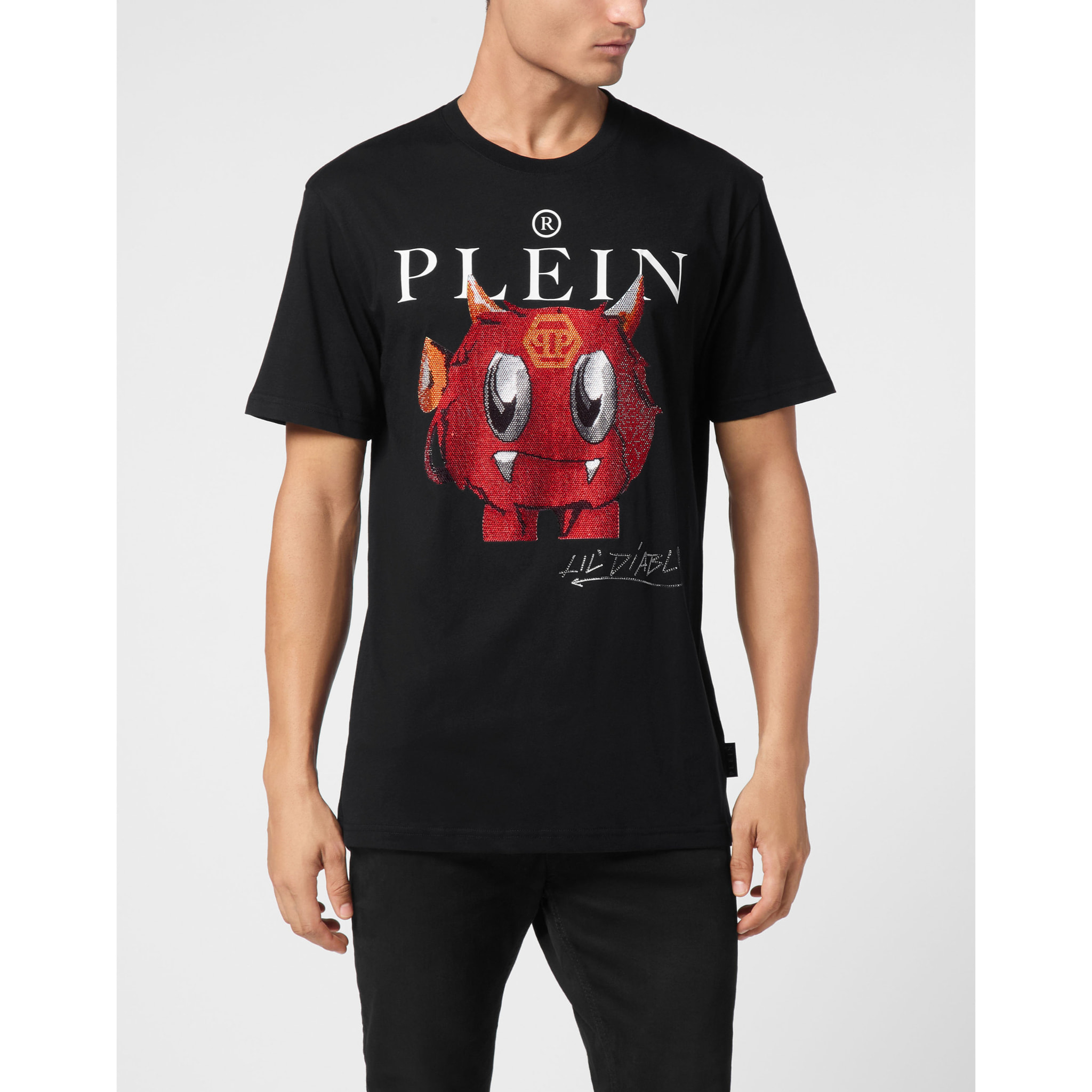 PHILIPP PLEIN T-Shirt Round Neck LIL’ MONSTERS GANG