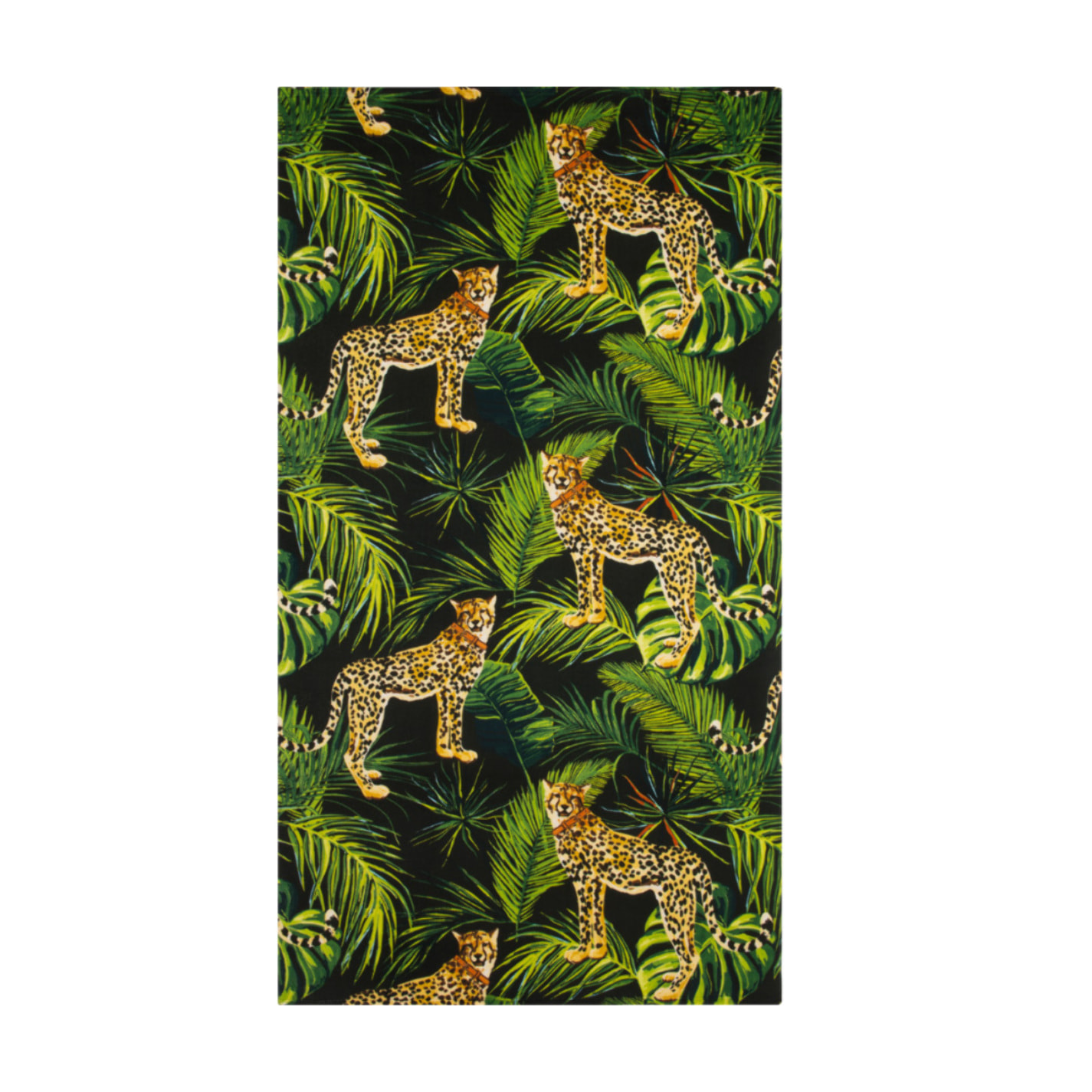 Telo Mare Grande 100x180 Spugna Maui Leopardi Tropical D19