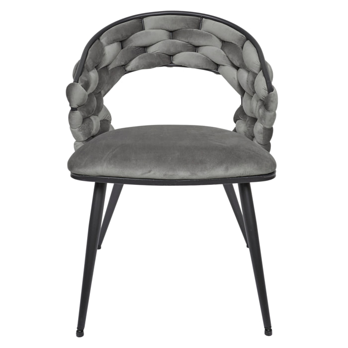 Chaise Sawyer Gris - Lot De 2