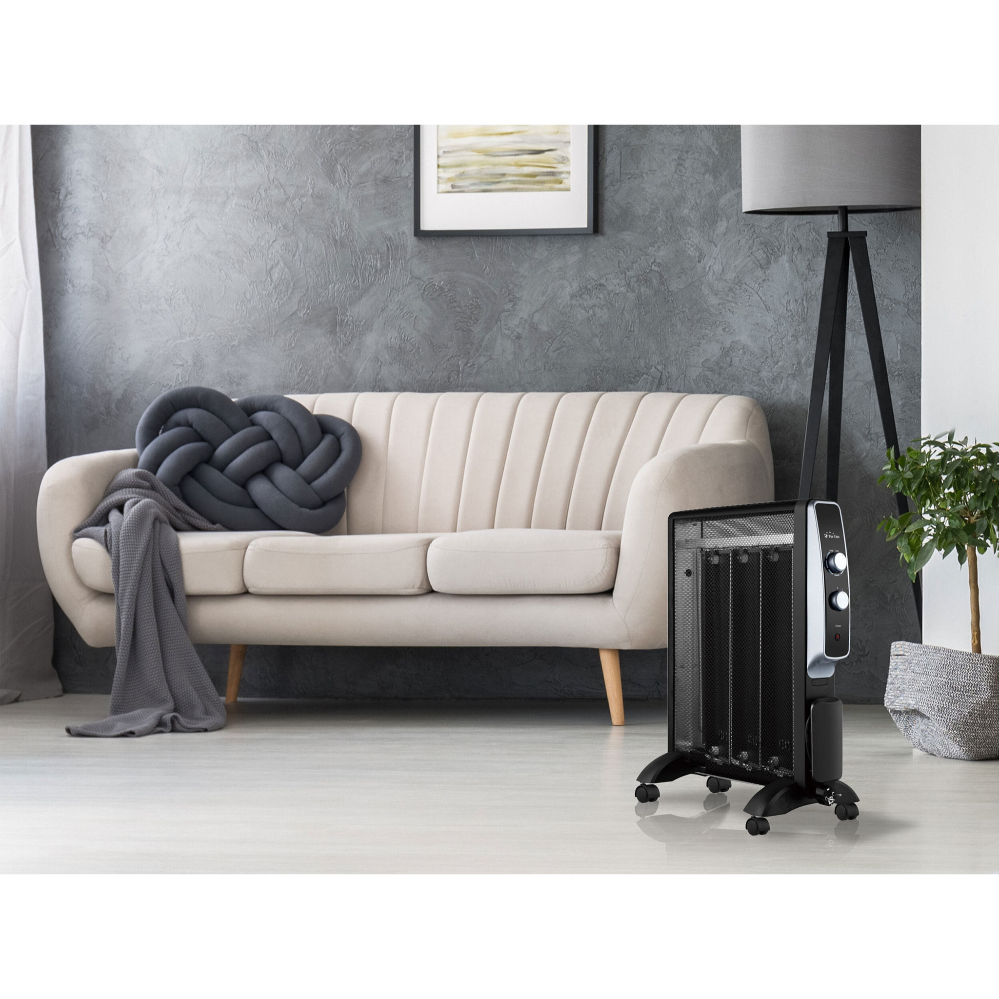 Radiateur électrique Mica faible consommation et thermostat 1500   W