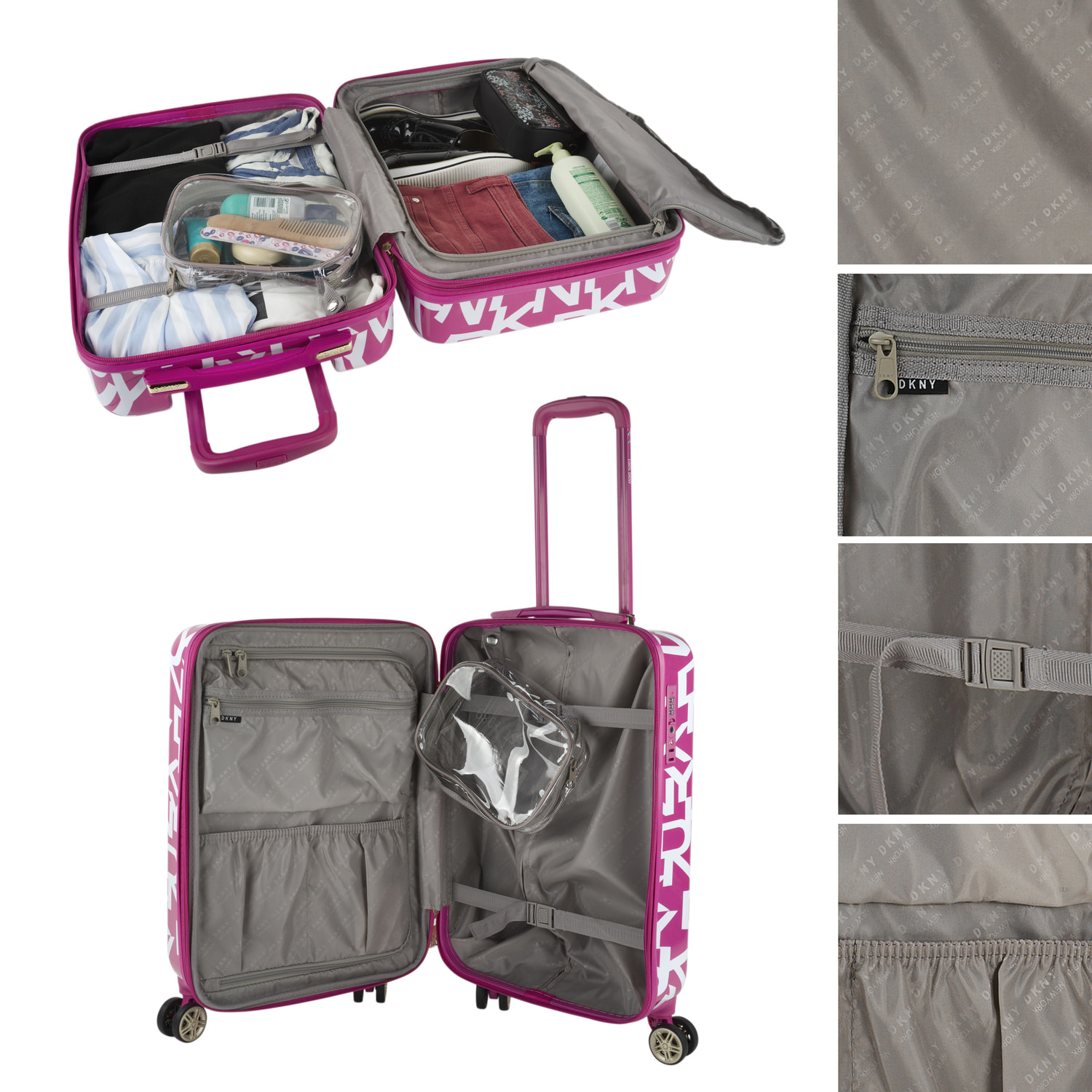 Maleta Pc Pequeña Dkny Dkny-626 Signature Hardside Magenta