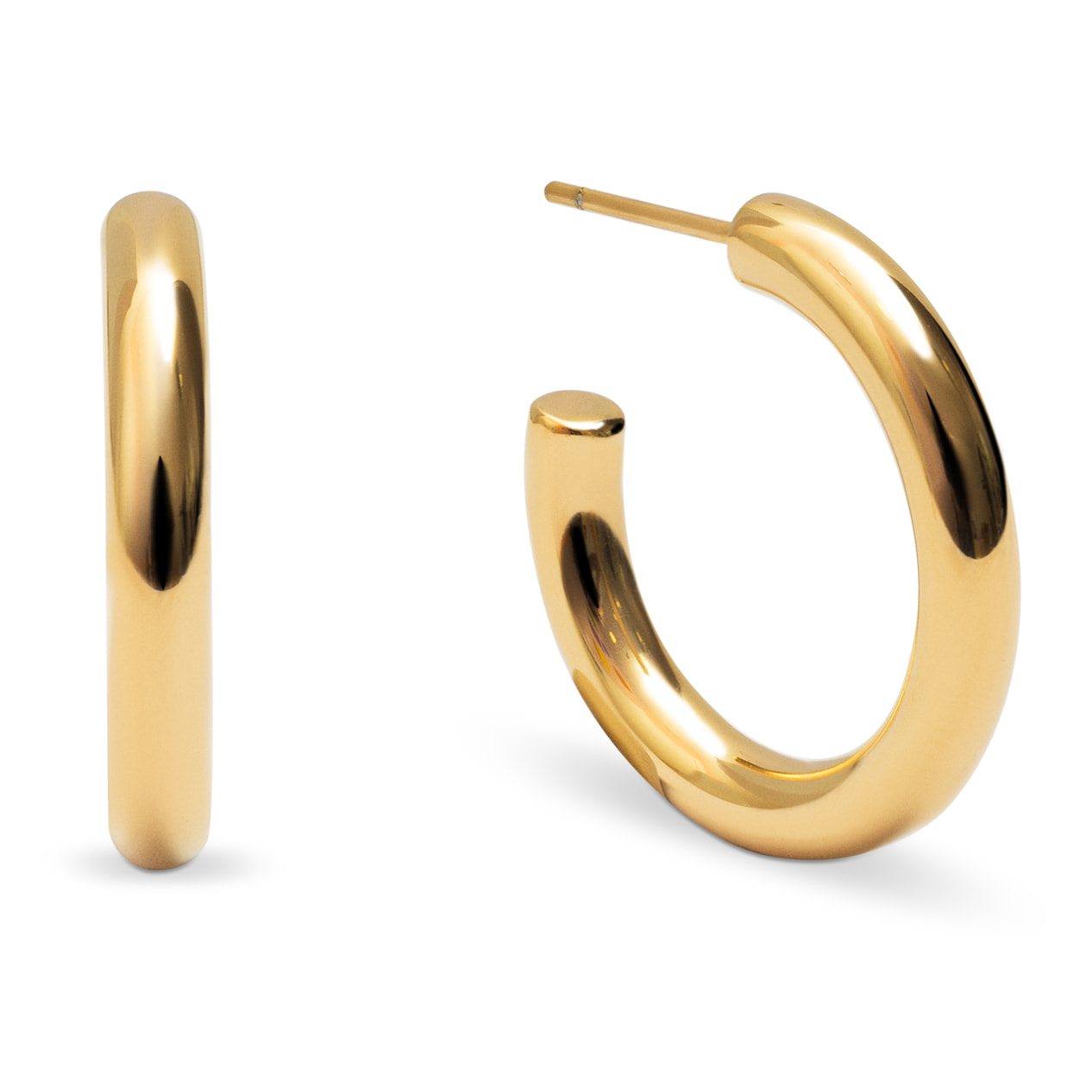 Pendientes Aro Nairobi Acero Baño Oro