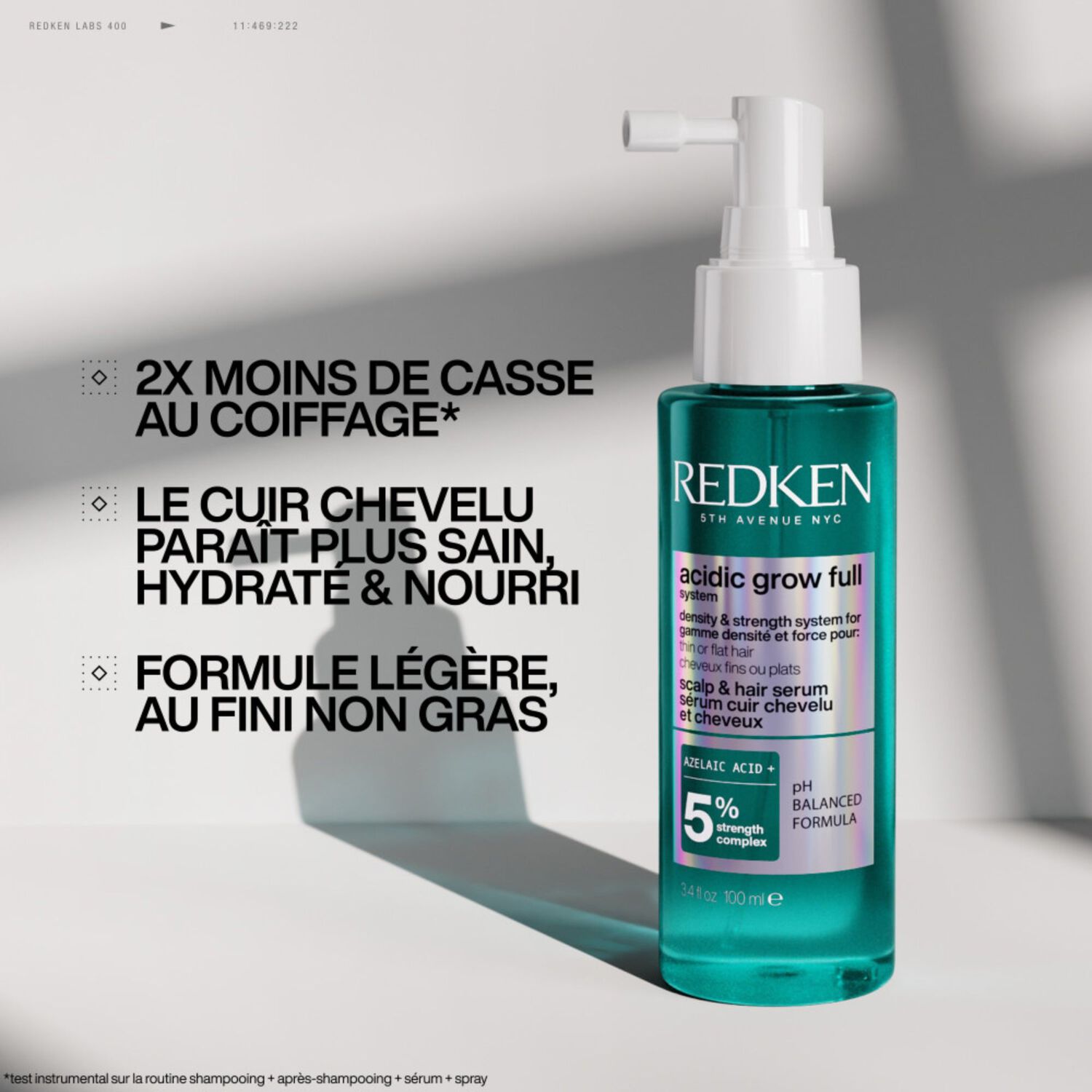 Acidic Grow Full System - Sérum Sans Rinçage Densité Cheveux Fins