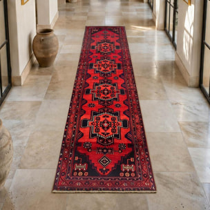 Tapis d'orient, motif oriental noué à la main, EVIL
