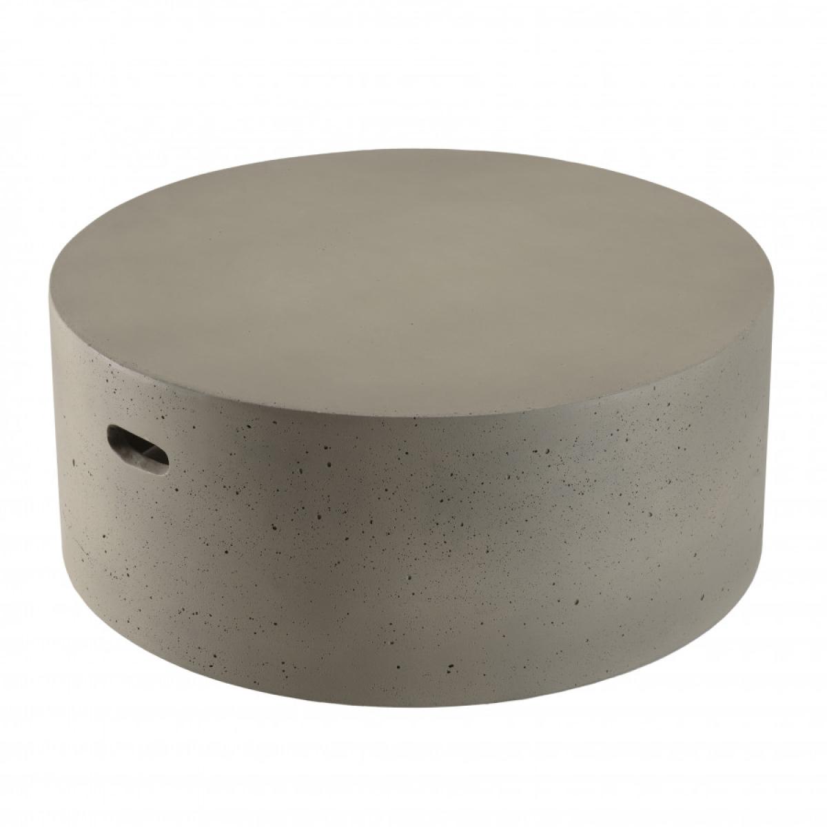 HANS - Table basse ronde 79x79cm béton