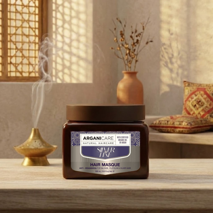 Silver - Masque pour Cheveux Blonds, Décolorés ou Gris 500 ml