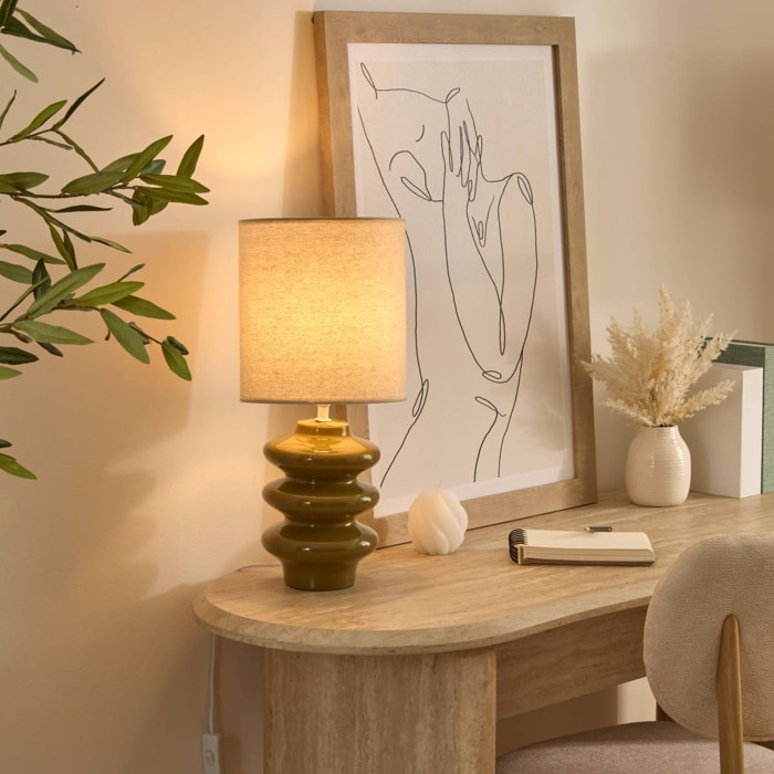 Composition florale James H.36cm blanc