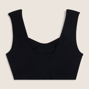 Top sportivo seamless con scollo a cuore e supporto leggero