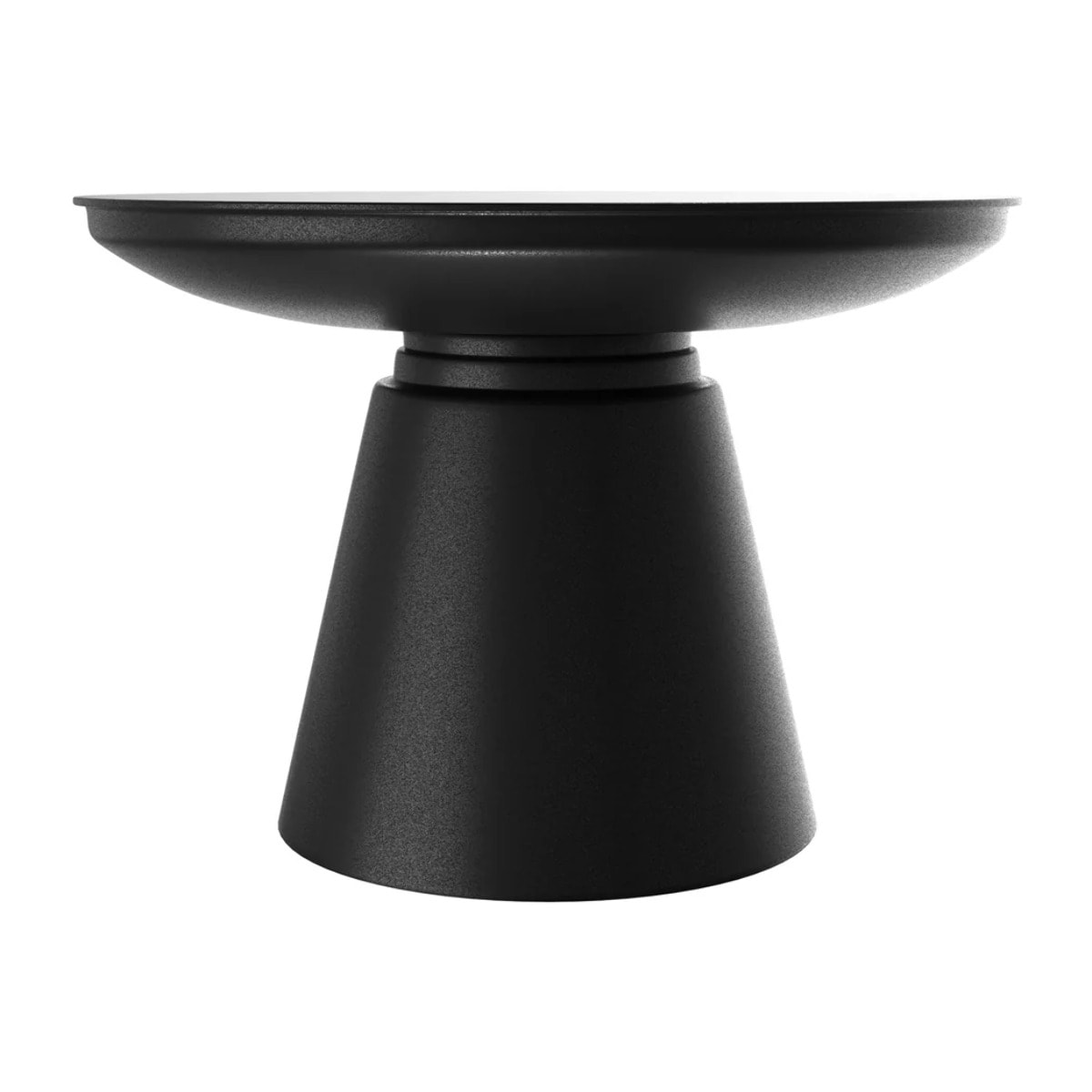 Table basse ronde en métal noir D60 cm - Gomez