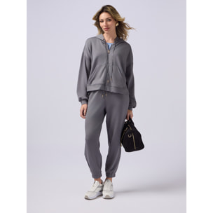 Oltre - Joggers in jersey soft touch - Grigio