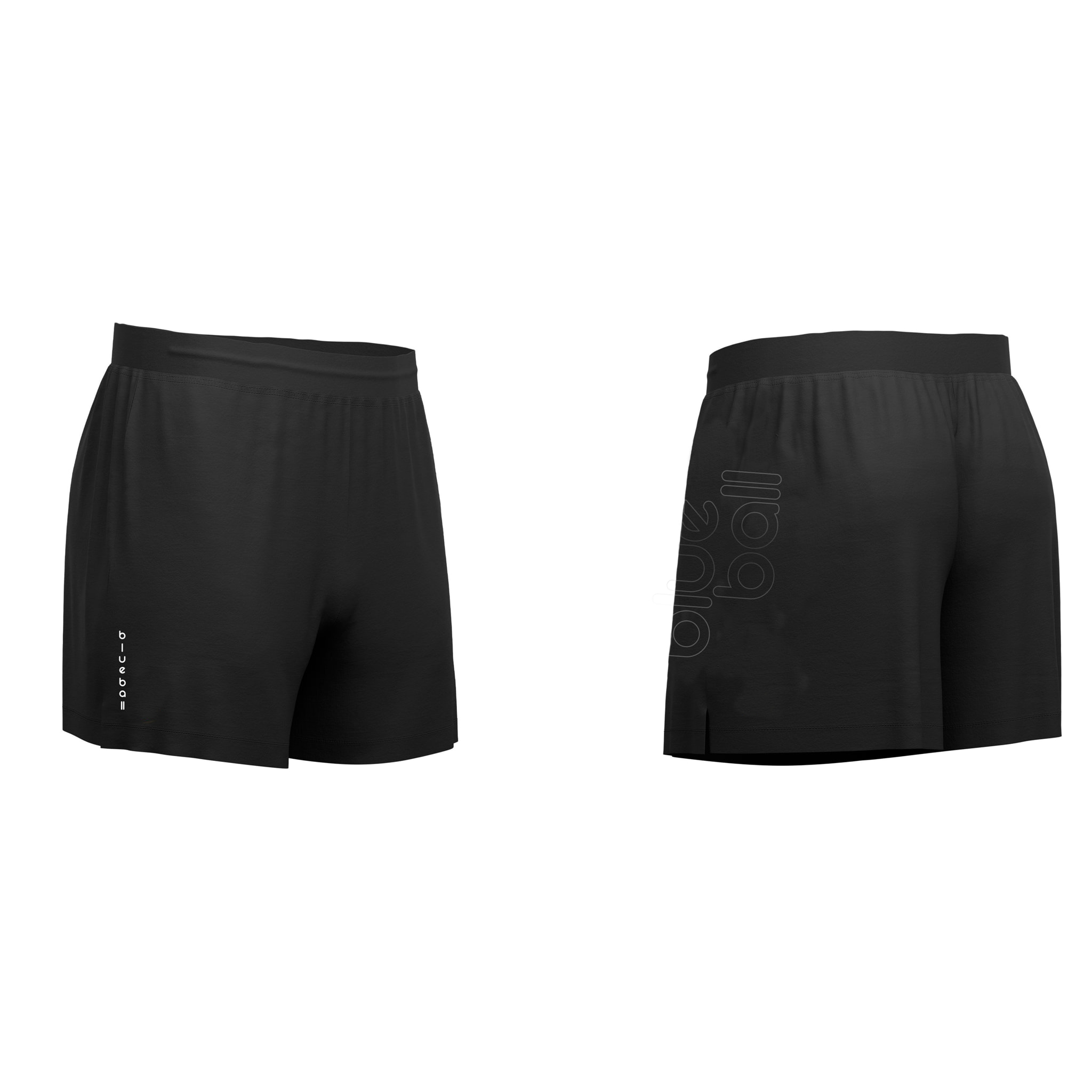 Shorts de entrenamiento negros antiadherentes de largo medio con calzoncillo integrado para correr todos los días en condiciones de calor