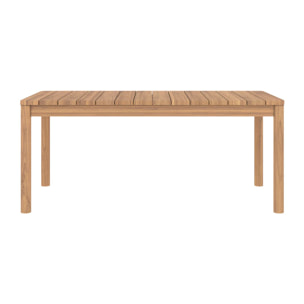 Table de jardin extensible en teck 6 à 8 personnes - Kora