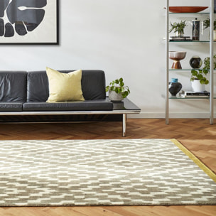 Tapis salon et chambre fait à la main en laine motif scandinave CALINOR