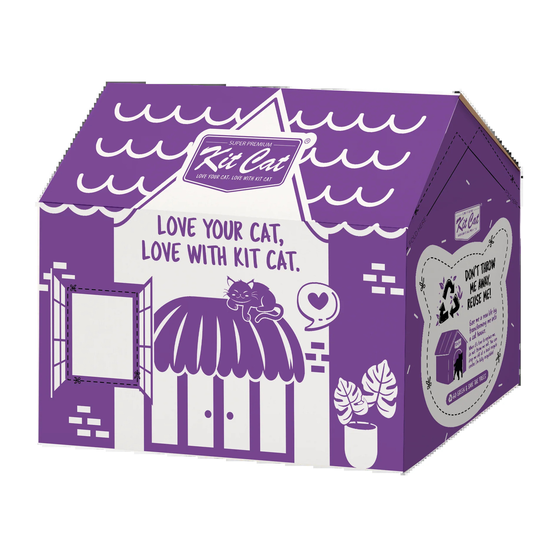 Kit Cat Arena Eco Nova - Lavender 7 L Arena para gatos