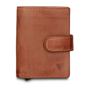 Portafoglio uomo in vera pelle - Modello Astor Prime - Casual - 7.5 x 10.0 x 2.0 cm