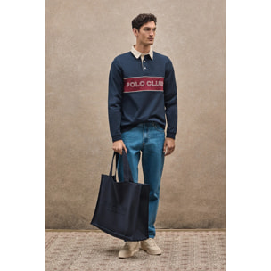 Polo Daviero azul marino con bordado Polo Club