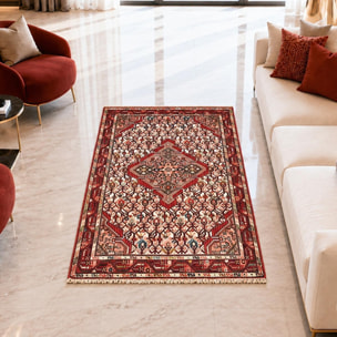 Tapis d'orient, motif oriental noué main en laine, AVOFU
