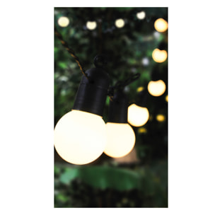 Guirlande Solaire Ampoules Blanches 20 Leds