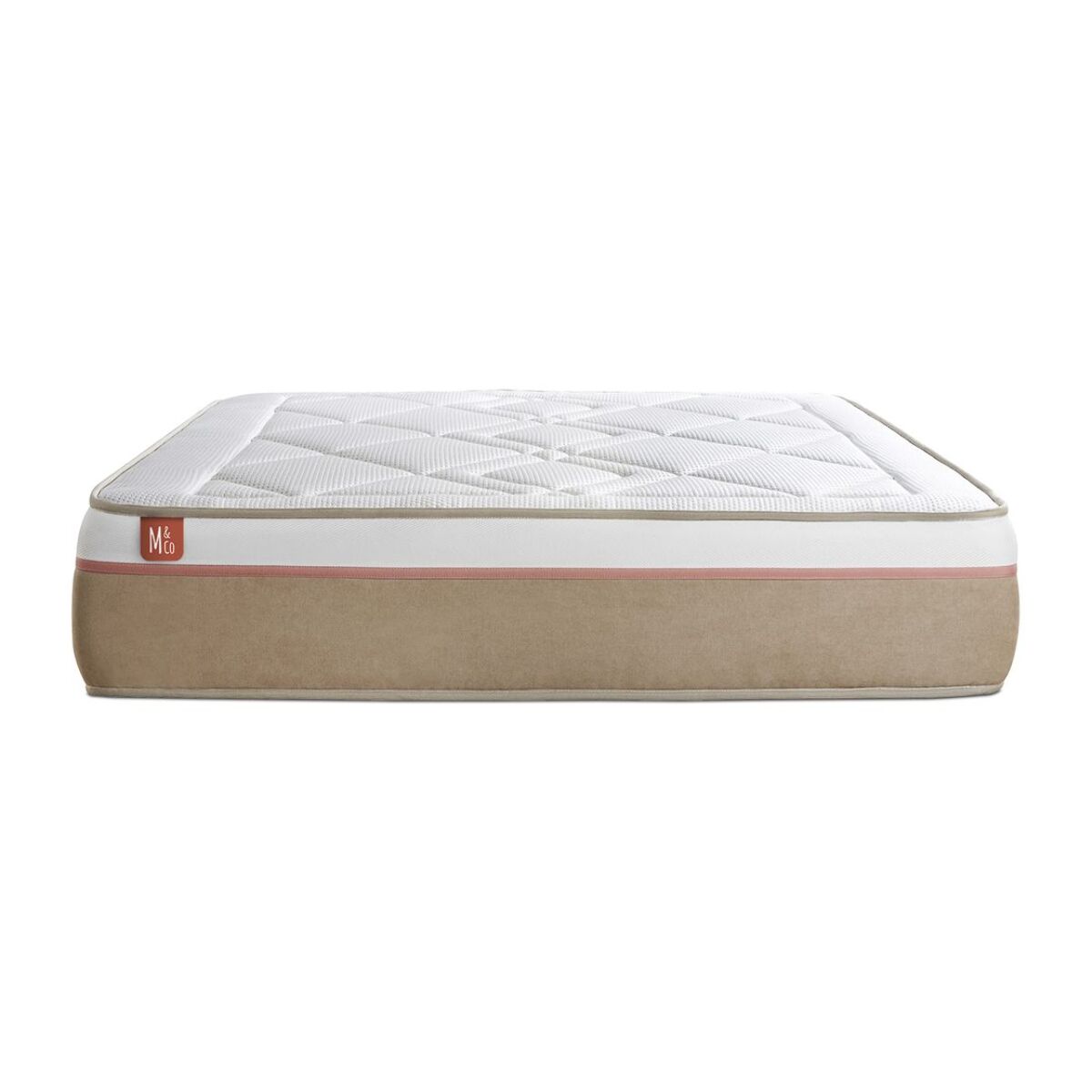 Matelas Le Soyeux - 24cm - Ressorts ensachés et mémoire de forme - Matériaux éco-responsable - Soutien Ferme