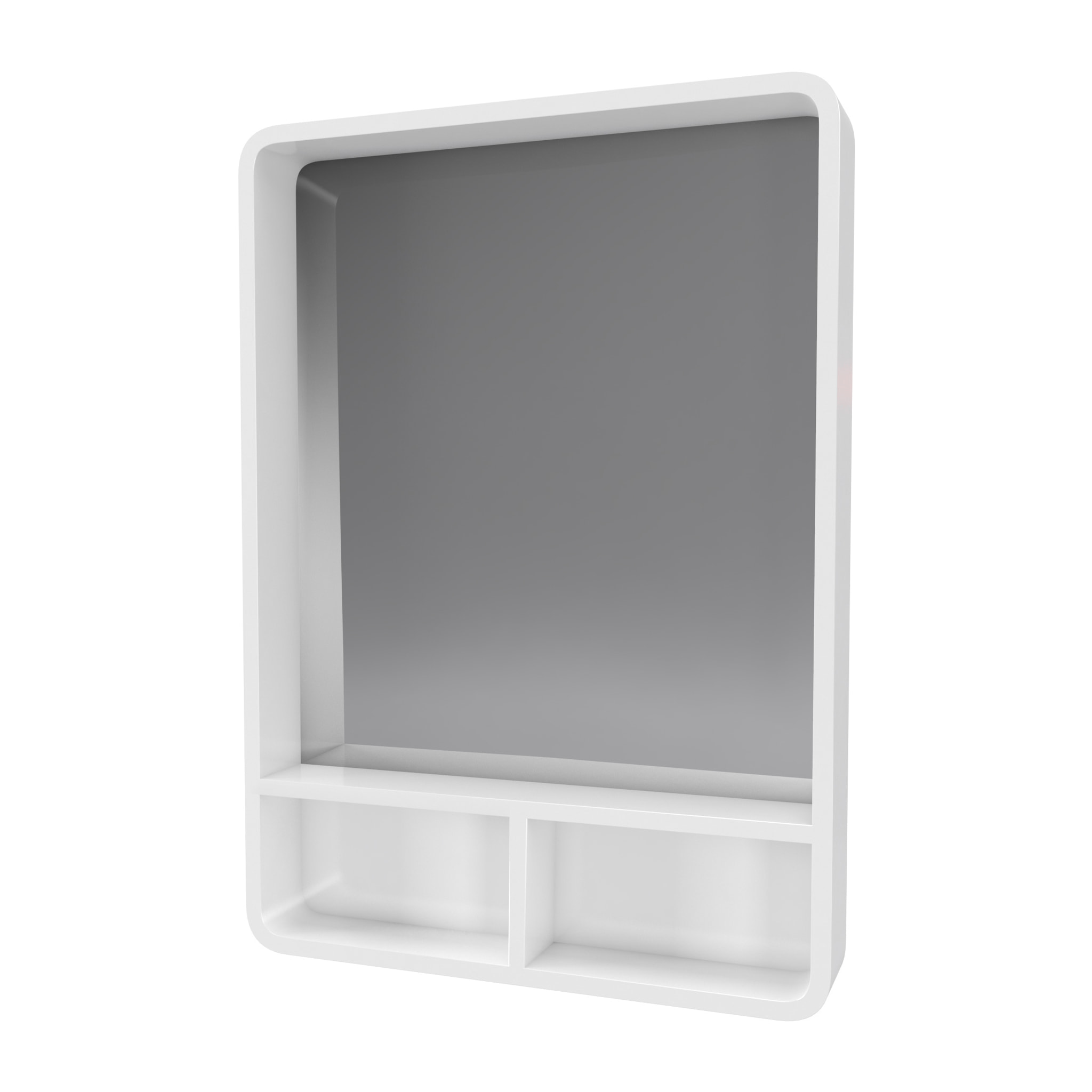 Miroir salle de bain 50x70cm avec étagères - NORDIK HYLLA