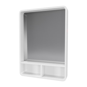 Miroir salle de bain 50x70cm avec étagères - NORDIK HYLLA