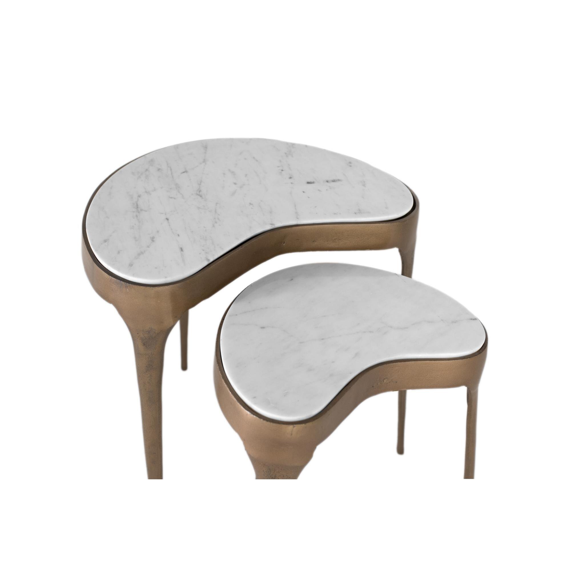 Juego de 2 mesas de centro - 50x50x37