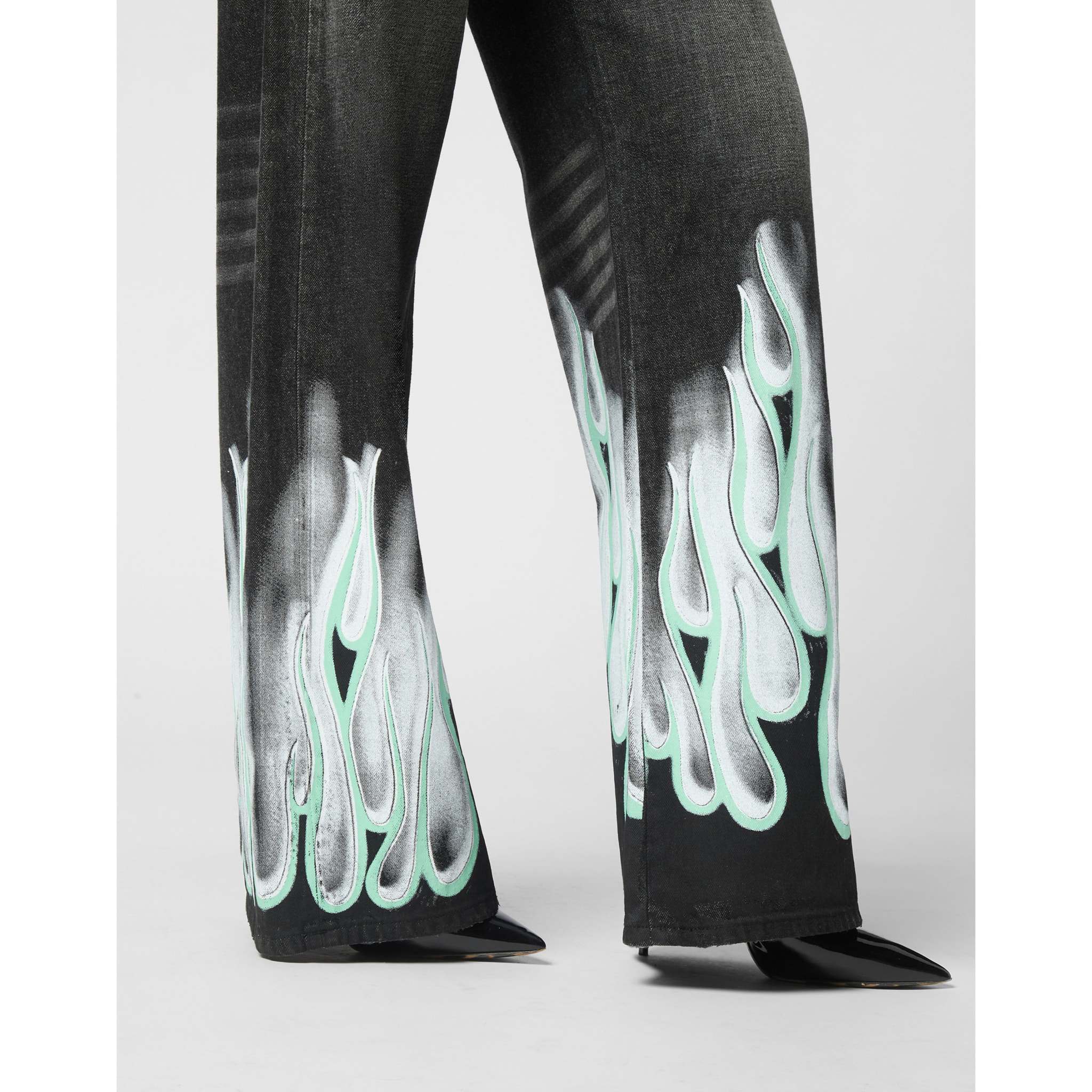 PHILIPP PLEIN Vaqueros Skater fit FLAME