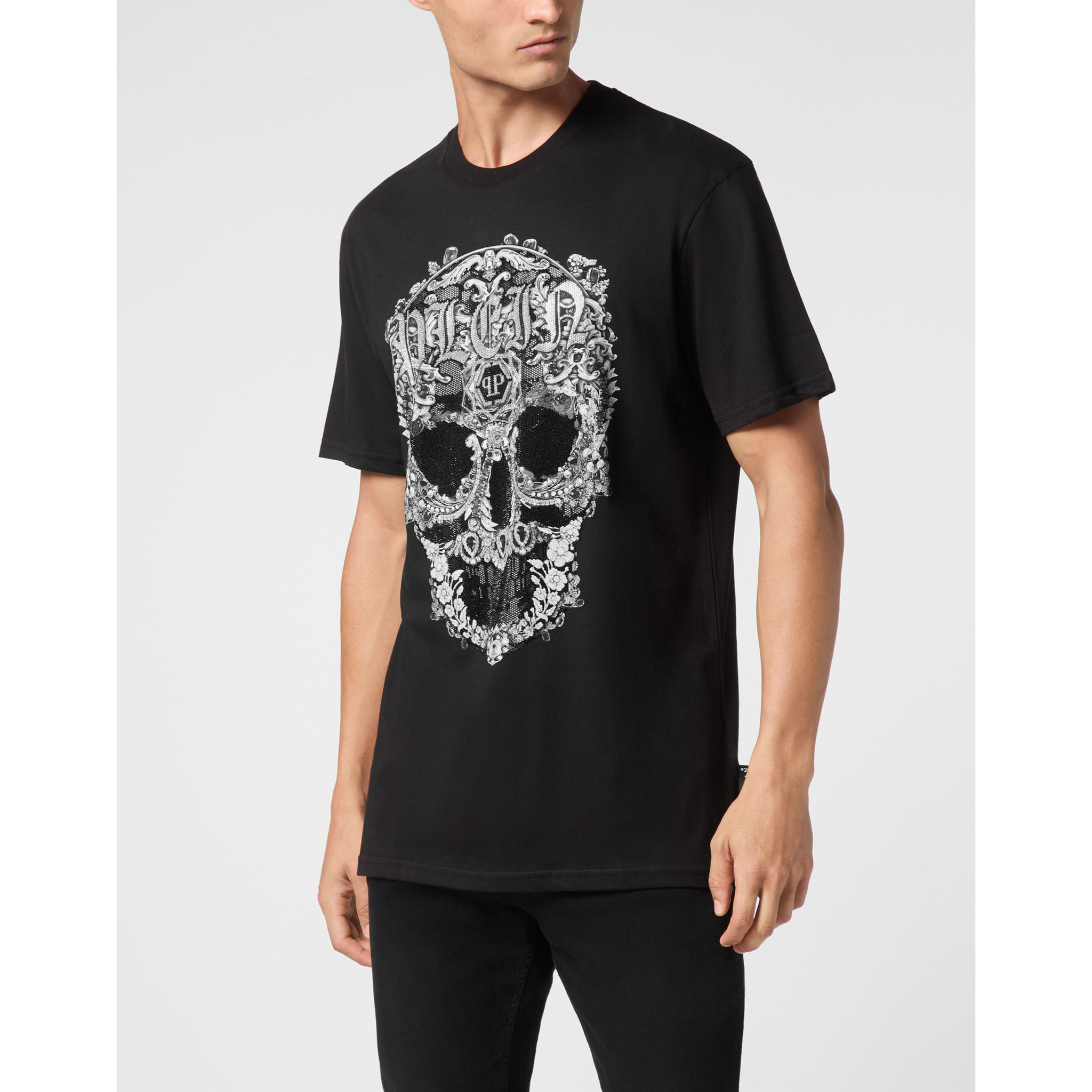 PHILIPP PLEIN Maglietta a girocollo SKULL