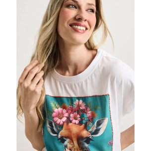 Camiseta Manga Corta Blanco - Nolix