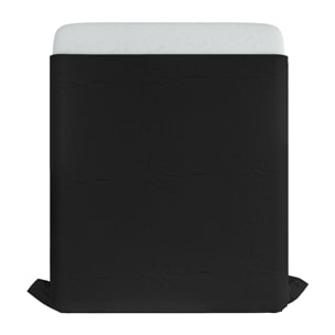 LENZUOLO SOPRA MAX COLOR, 100% Cotone, Tinta Unita, Made in Italy - NERO