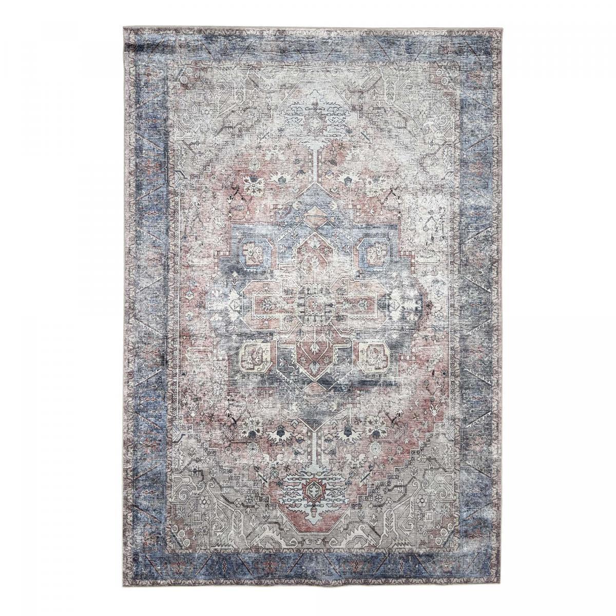 Tapis salon kilim motif oriental, ORIA, tissée et chaleureuse