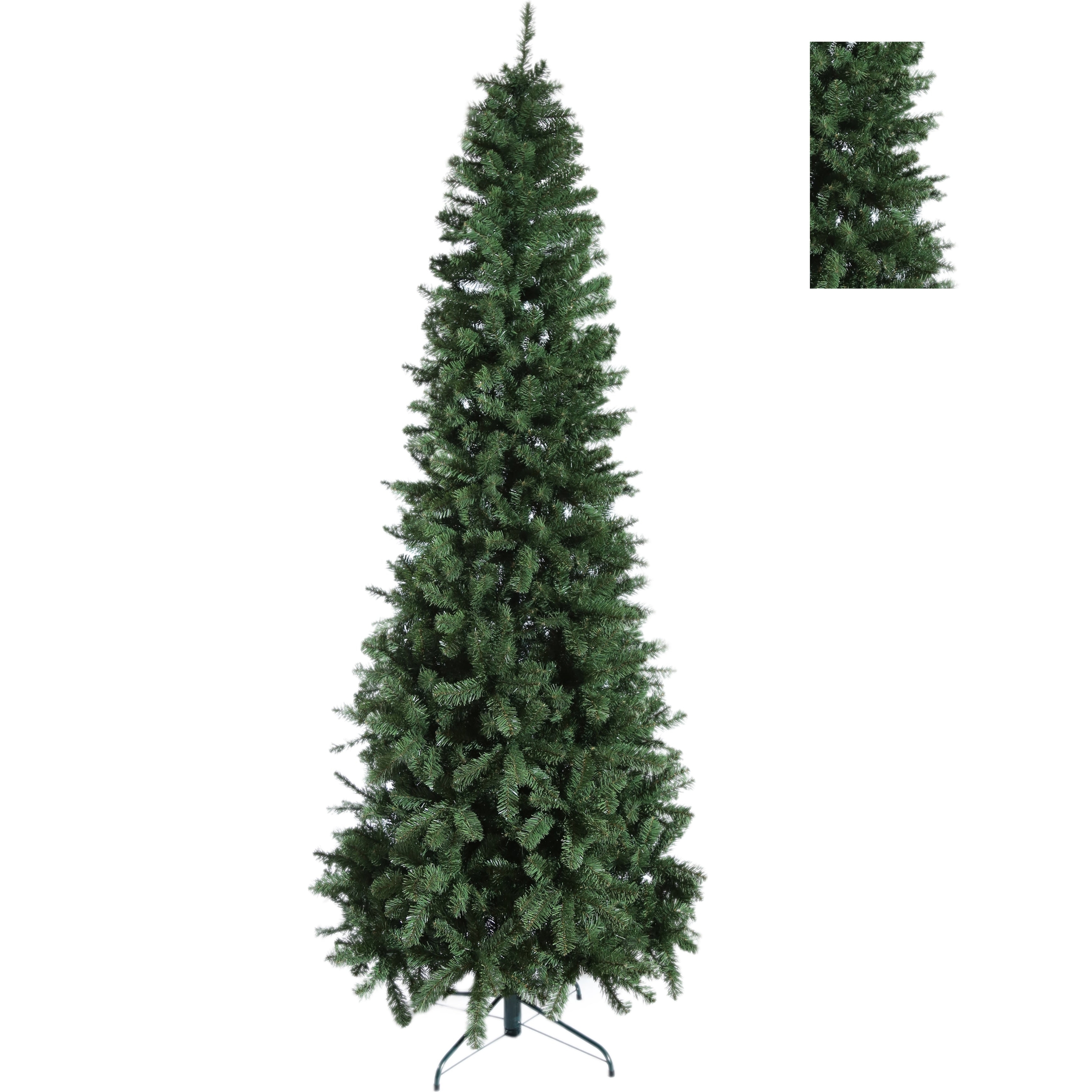 Albero Di Natale Slim "Kentucky"  - Altezza 150cm - Albero Realistico in PVC - Extra Folto con 430 Rami