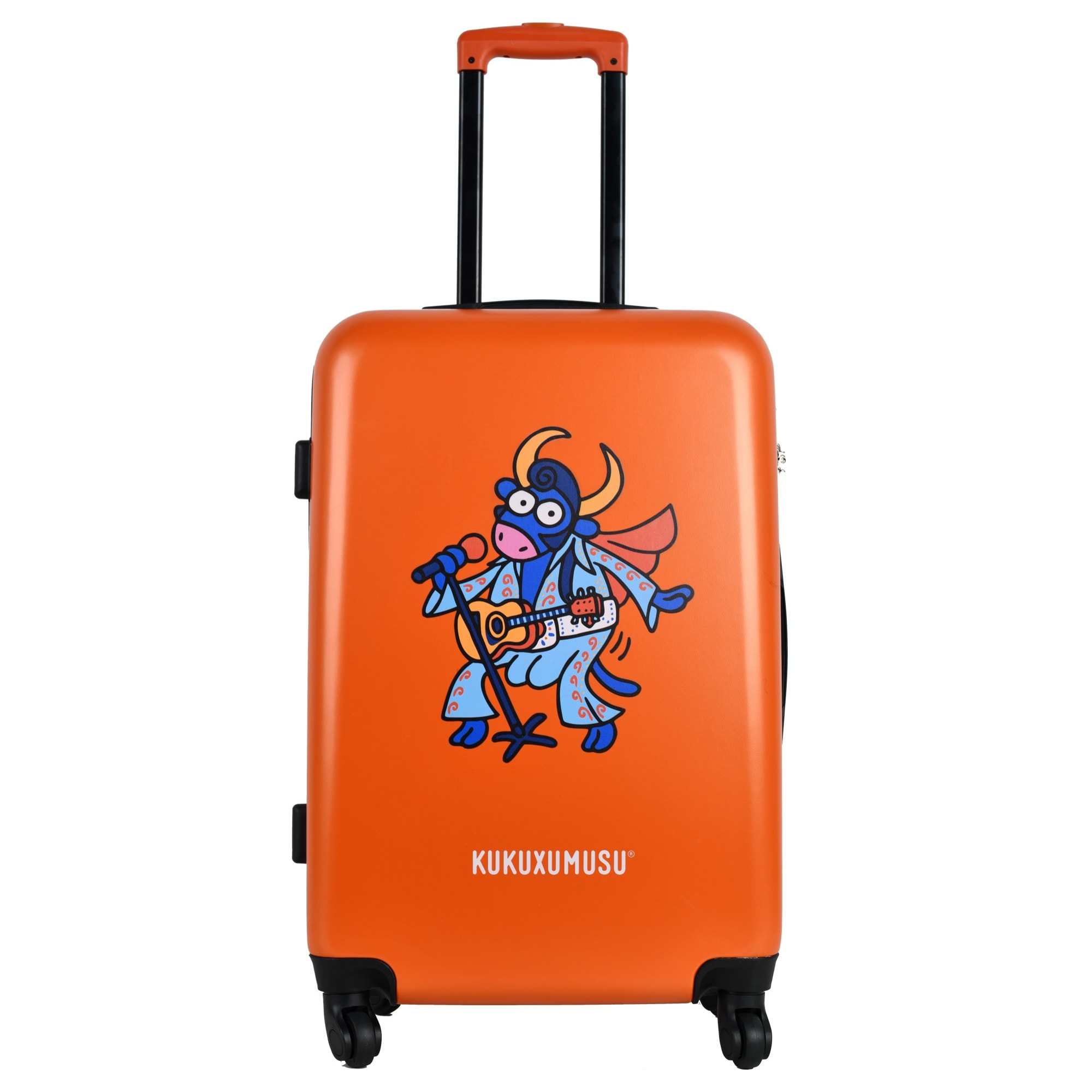 Juego de maletas rígidas con ruedas kukuxumusu 3 piezas color naranja