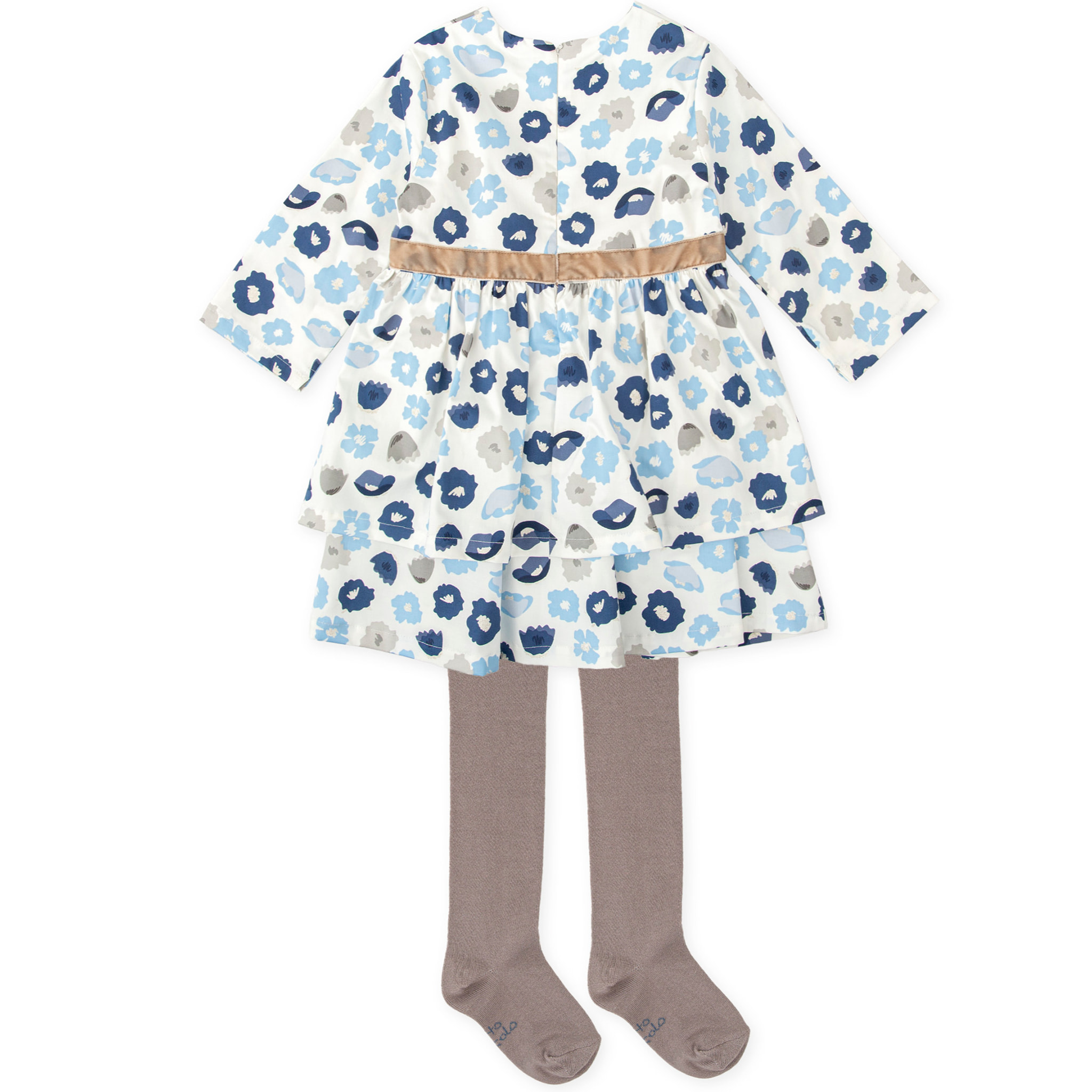 VESTIDO CON LEOTARDOS AZUL - Azul