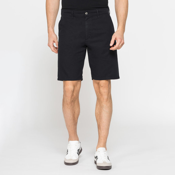 PANTALONE CORTO CHINO IN LEGGERA GABARDINA DI COTONE