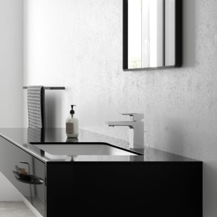 Vernis Shape Mitigeur de lavabo 100 avec tirette et vidage métallique chromé