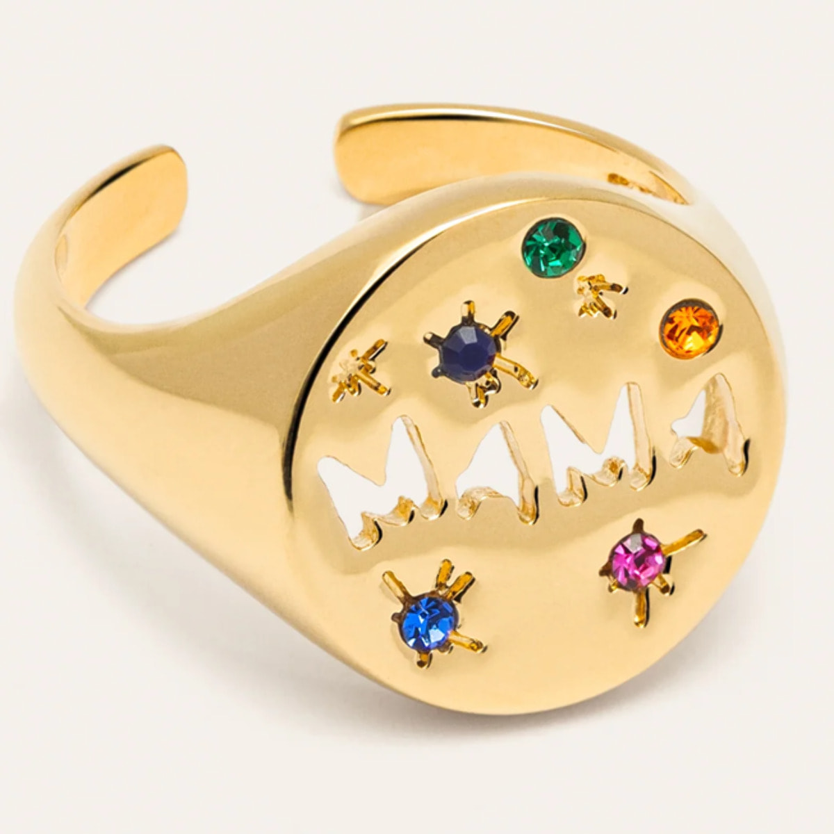 Anillo Mamá Baño Oro