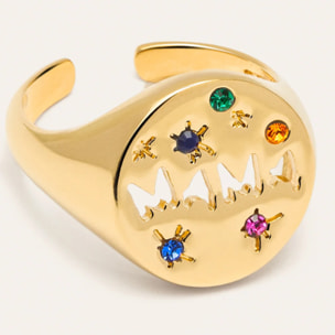 Anillo Mamá Baño Oro