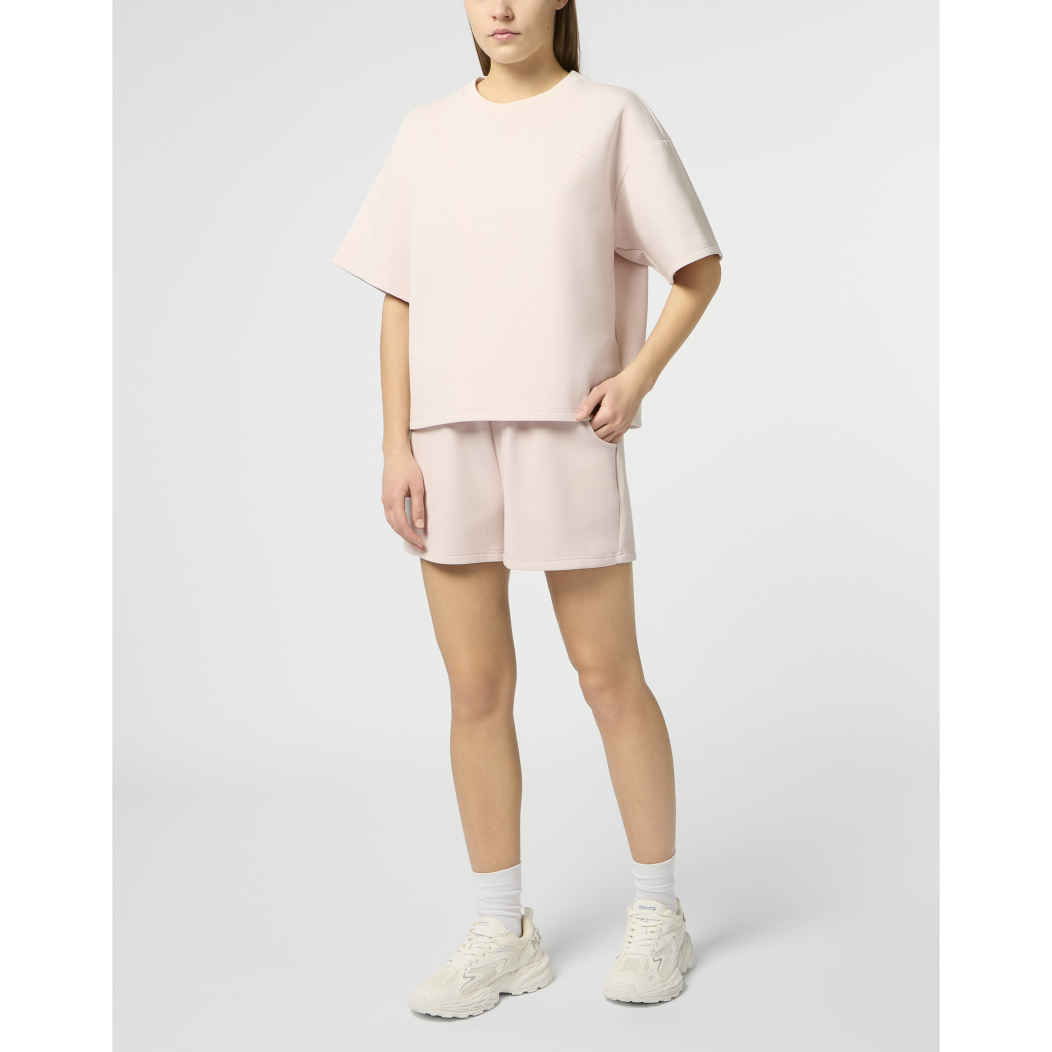 PLEIN SPORT Round Neck T-Shirt Icon Scratch