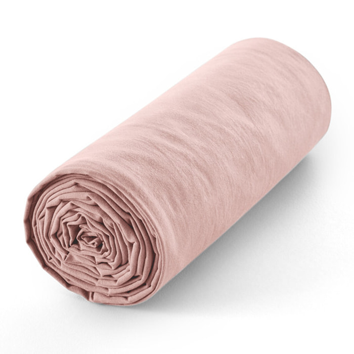 Drap housse "Prémium" - Couleur Rose Dragée