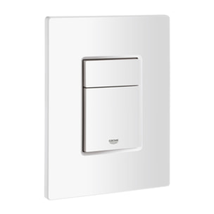 Pack WC suspendu sans bride Struktura + abattant + bâti-support mur GROHE + plaque Even blanc