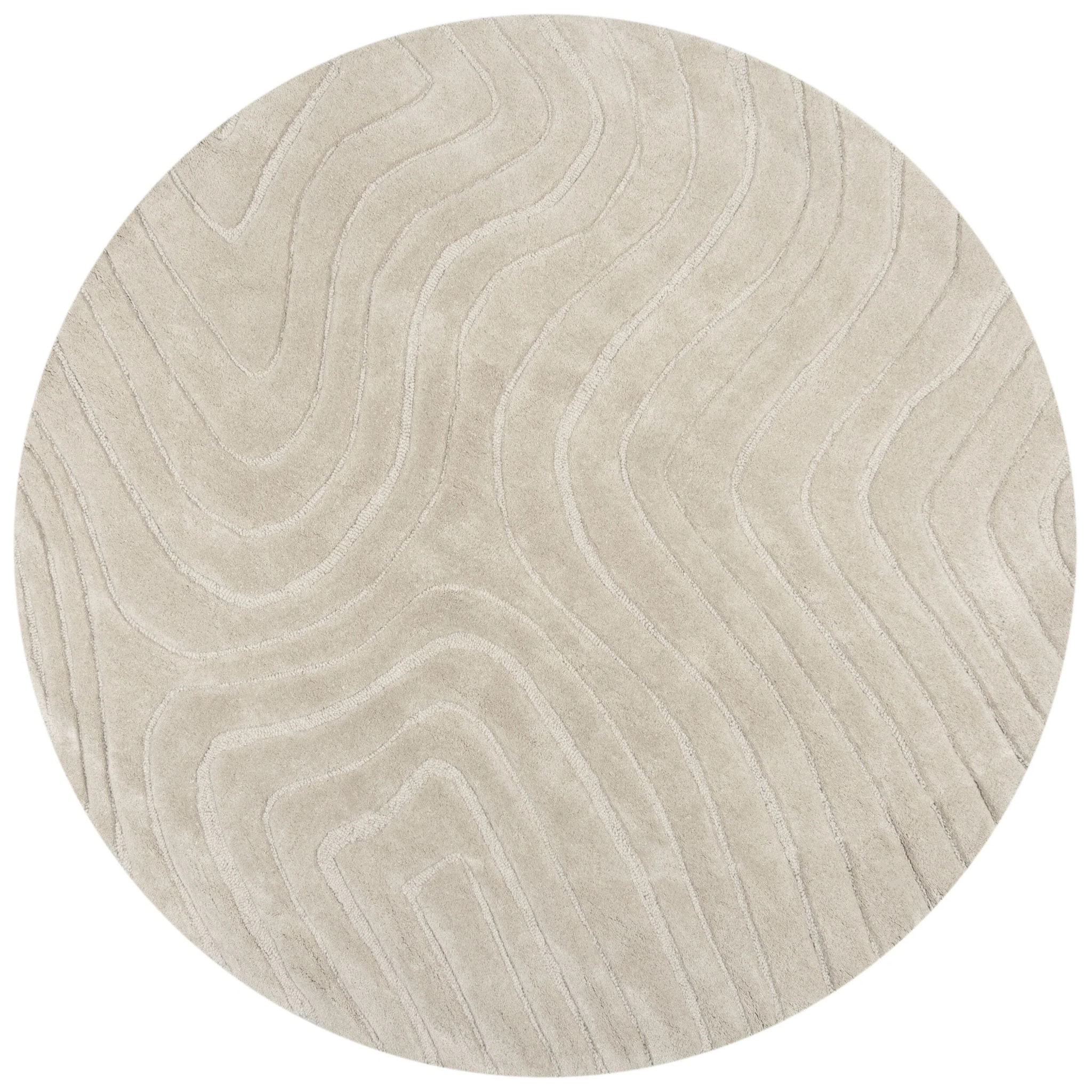 Tapis en laine rond MESMERISE