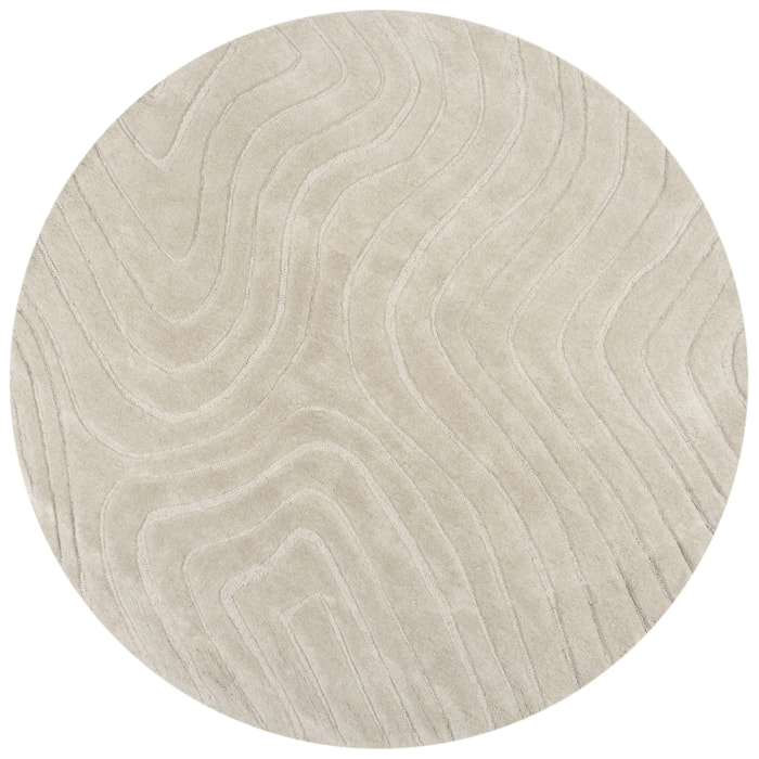 Tapis en laine rond MESMERISE