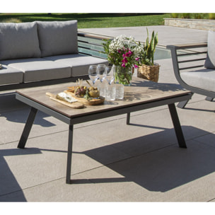 Salon de jardin en aluminium - 5 places - CARMEL