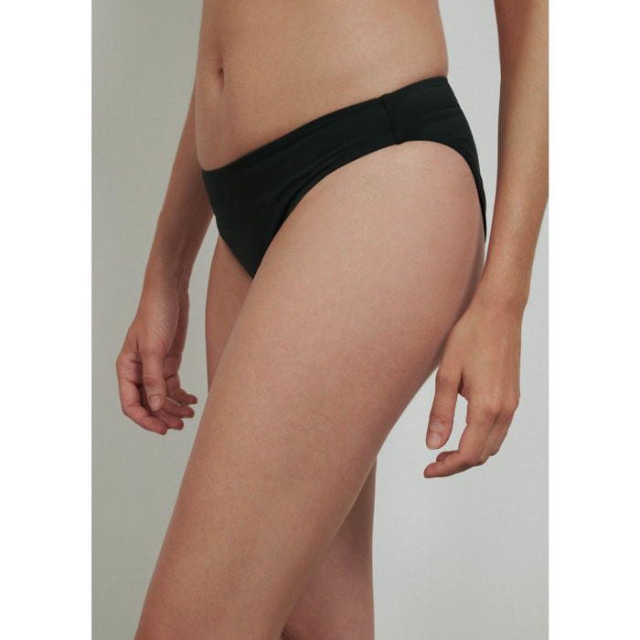 SLIP BIKINI NERO CONBIPEL