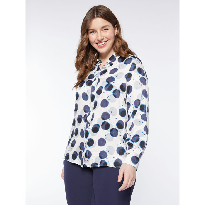 Fiorella Rubino - Camicia a pois - Blu