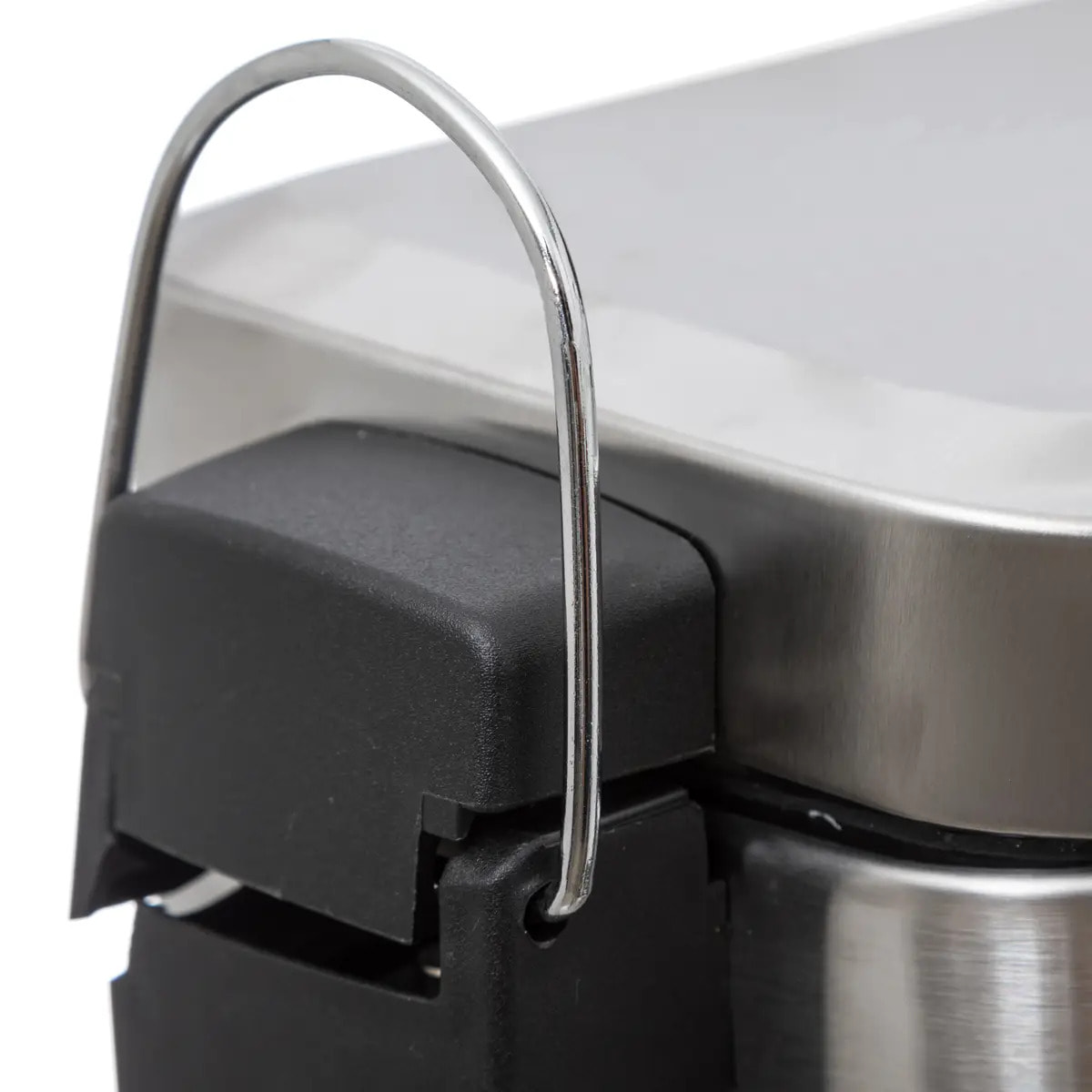 Poubelle rectangulaire soft close inox 5l